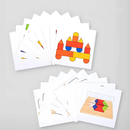 MirrorMinds – Holz Reflexions-Puzzleblöcke für Kinder ab 3 Jahren