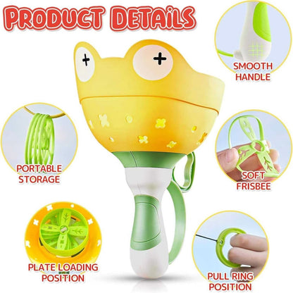 DiscZoom – Katapult-Flugscheiben-Set für Kinder ab 4 Jahren – Fördert das Spielen im Freien, Bewegung & Hand-Augen-Koordination