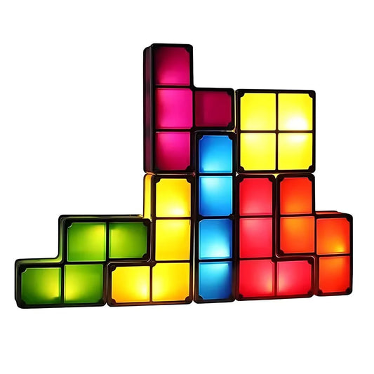 PixelGlow – Stapelbare Tetris Nachtlicht Kinder 6+