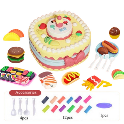 TreatTools™ - Buntes Tortenmodellier-Set für Kinder ab 3 Jahren - Backen, Formen und Gestalten