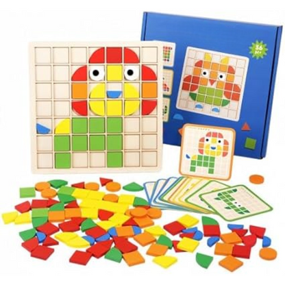 PatternPlay™ - Holzpuzzle mit Formen für Kinder ab 3 Jahren