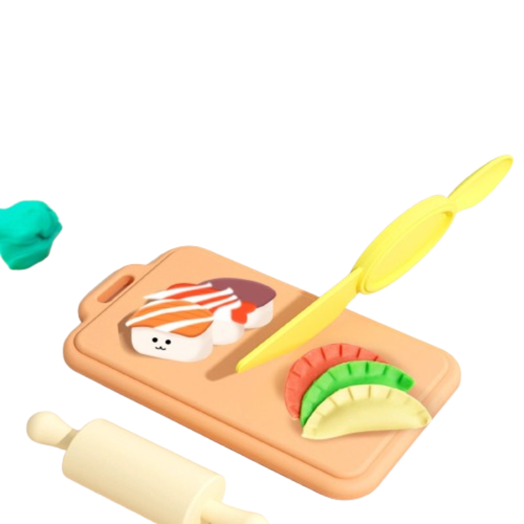 TreatTools™ - Buntes Tortenmodellier-Set für Kinder ab 3 Jahren - Backen, Formen und Gestalten