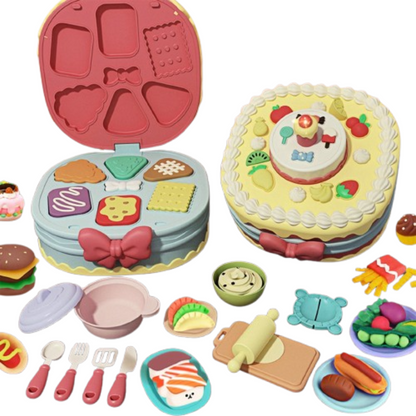 TreatTools™ - Buntes Tortenmodellier-Set für Kinder ab 3 Jahren - Backen, Formen und Gestalten