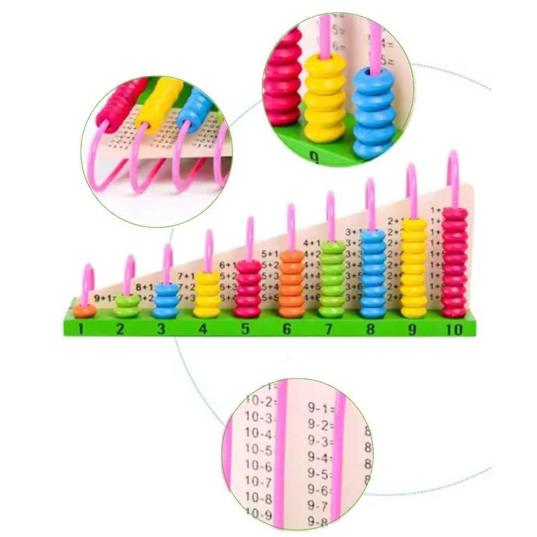 CountColor™ - Hölzernes Farb- und Zählspielzeug für Kinder ab 2 Jahren