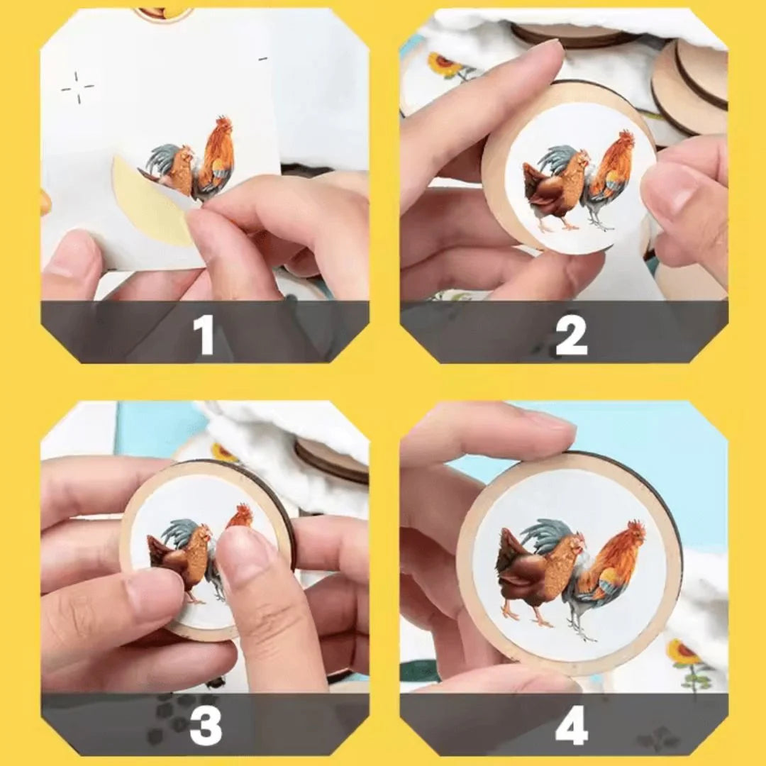 NatureNest™ – Holzpuzzle für Kinder ab 3+ – Fördert Kognitive Fähigkeiten