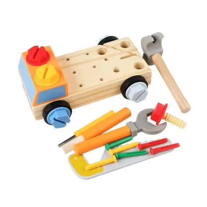 TinyTinker™ – Montessori Holzschraubbrett für Kinder ab 3+ – Fördert Feinmotorik