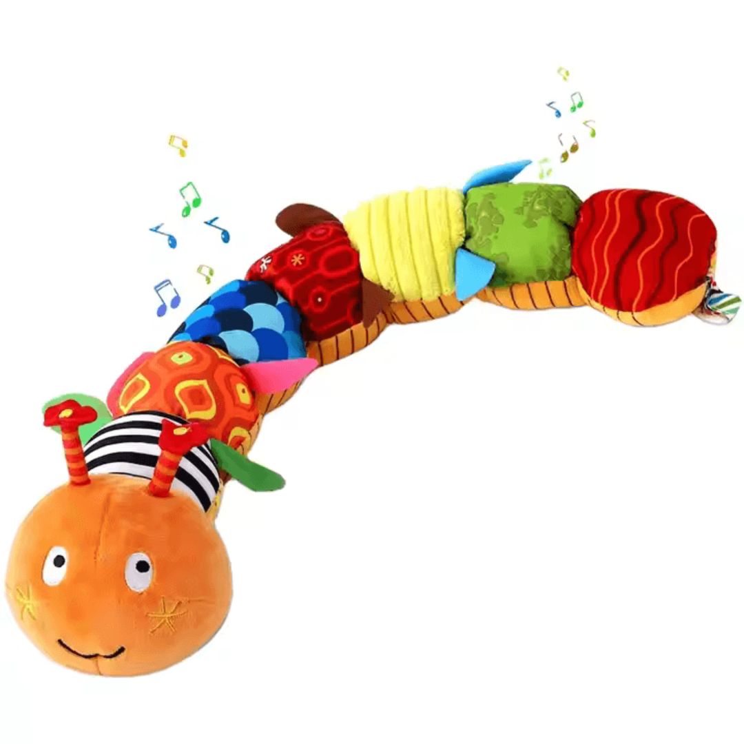 PlayfulPals™ – Musikalisches Plüschrassel für Kinder ab 0+ – Fördert die Sensorische Entwicklung