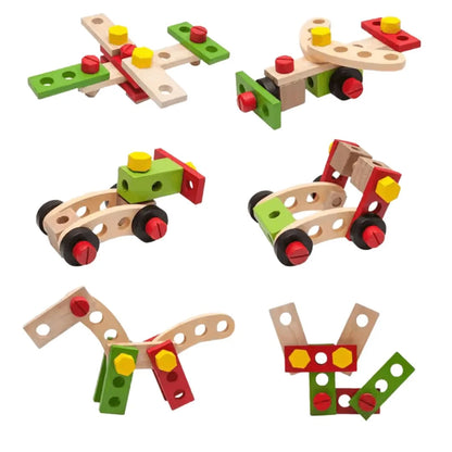 CraftietNest™ – Werkzeugkasten aus Holz für Kinder ab 3+ – Fördert Kreativität und Feinmotorik