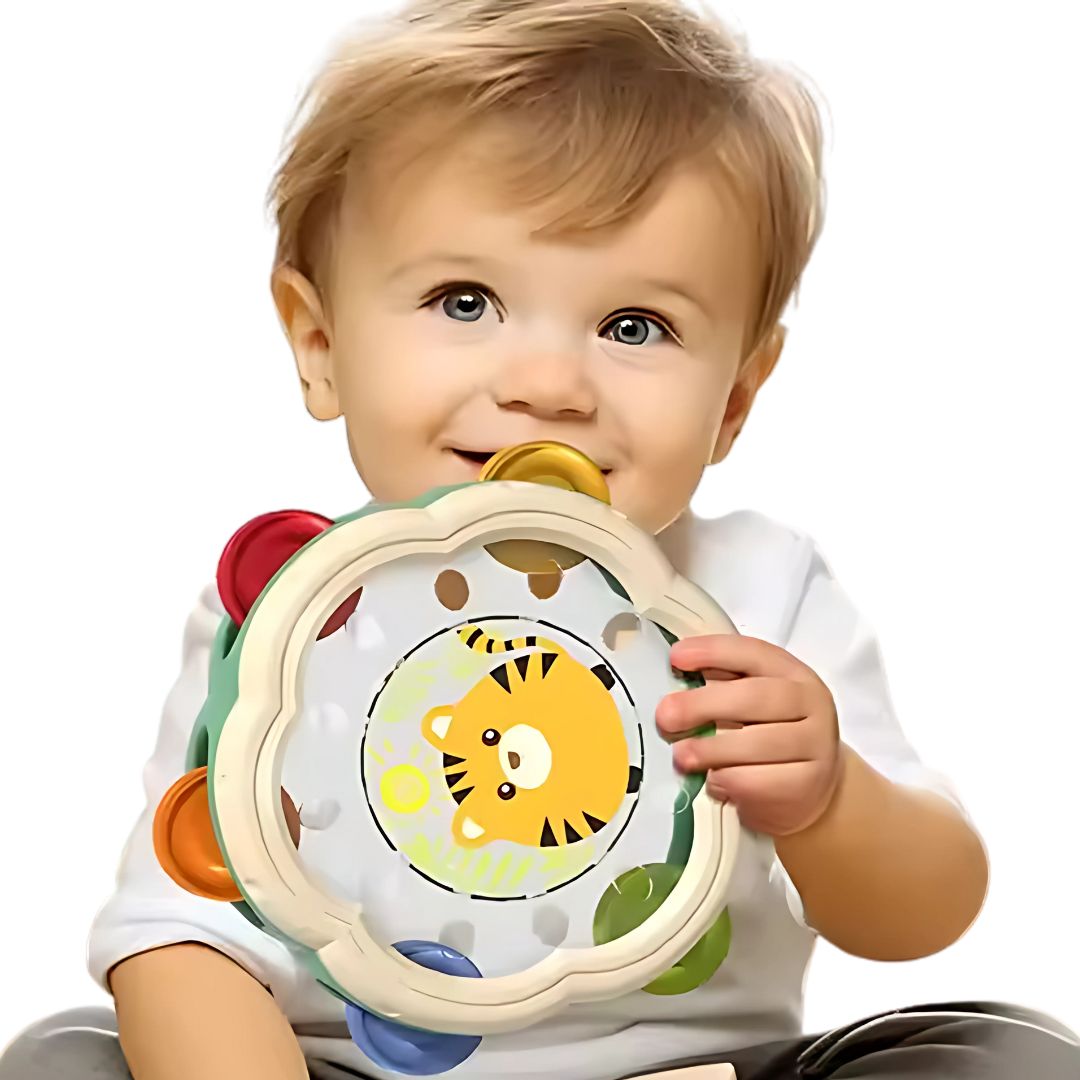 TuneTambour – Montessori Kleinkind-Tamburin aus Kunststoff | Ab 1 Jahr