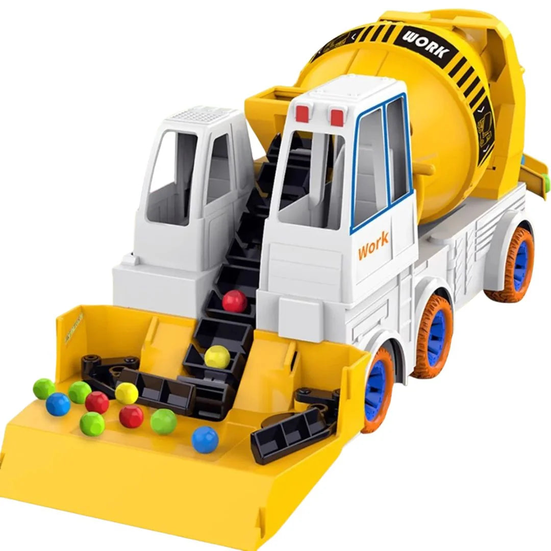 MixMaster – Friktionsbetriebener Zementmischer-LKW für Kinder ab 3 Jahren – Fördert Baufantasie