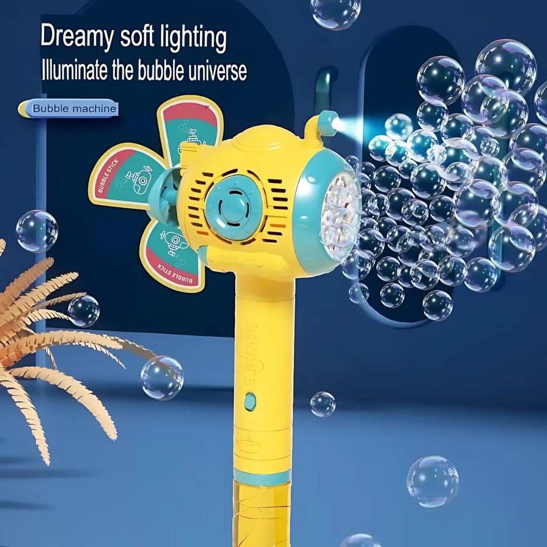 GlowBubble™ – Light-Up Bubble Wand Toy for Kids Ages 3+ – Spark Outdoor Play with Bubbles & Lights