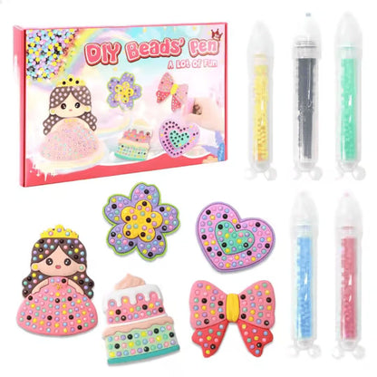 CraftyKids Perlenstift Bastelset – Kreatives DIY für Kinder – Ab 6 Jahren