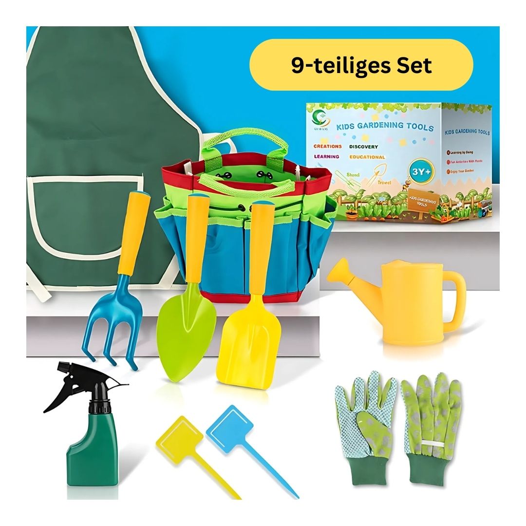 GardenSprouts – Kinder-Gartenwerkzeug-Set für Kinder ab 3 Jahren – Entwickelt Verantwortungsbewusstsein und Feinmotorik
