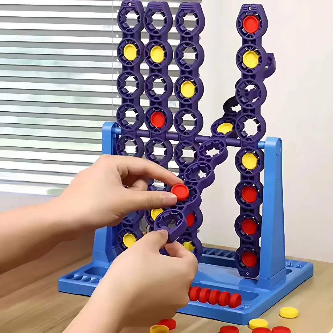 SpinRow™ – Kinder Dreh Vier Gewinnt Spiel ab 4 Jahren | Strategie & Spaß