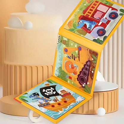 MagniPals – Magnetisches Puzzle-Buch mit Tieren & Fahrzeugen Ab 3 Jahren