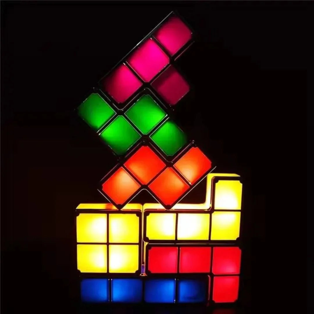 PixelGlow – Stapelbare Tetris Nachtlicht Kinder 6+
