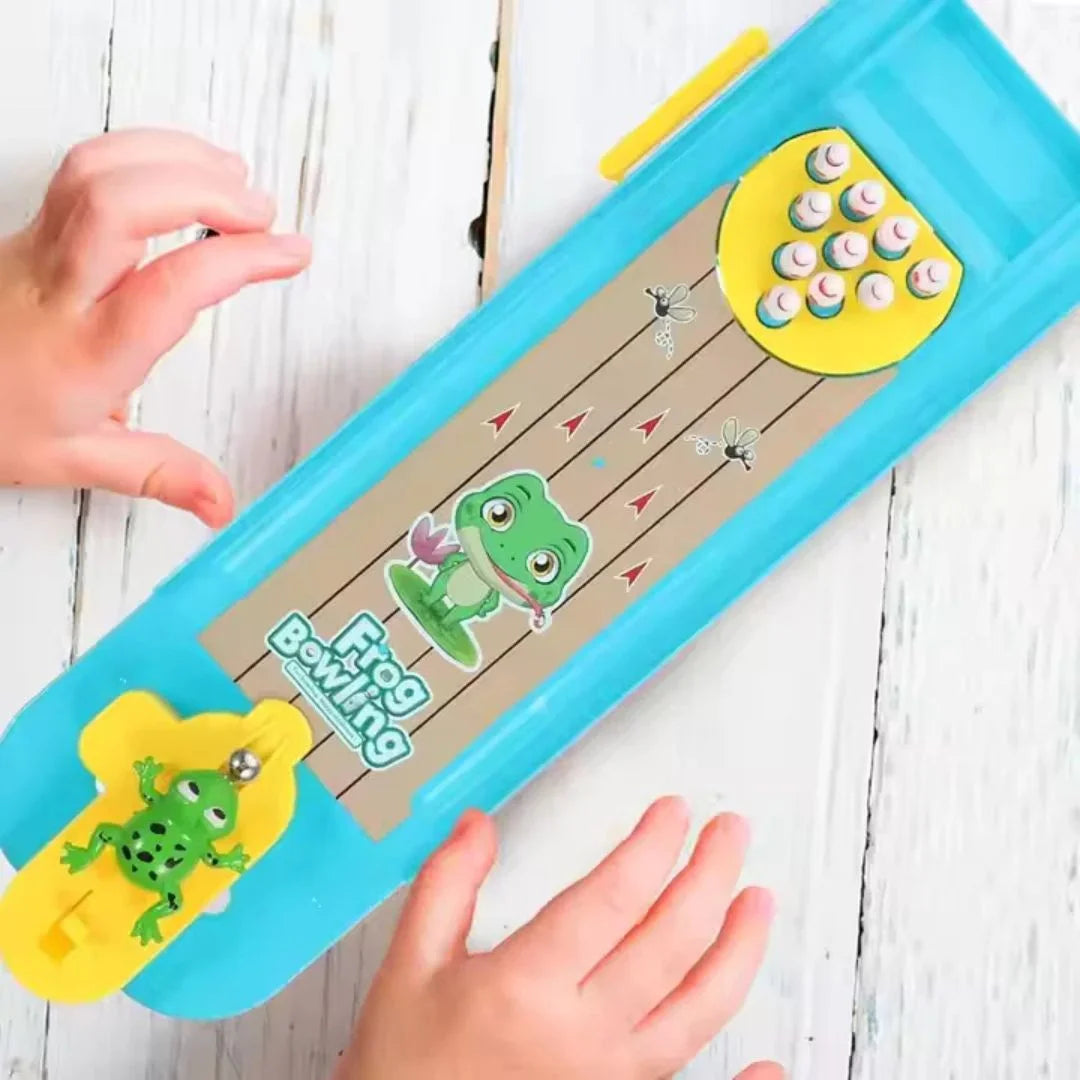 FroloRoll™ - Mini-Frosch-Bowling-Set für Kinder ab 4 Jahren