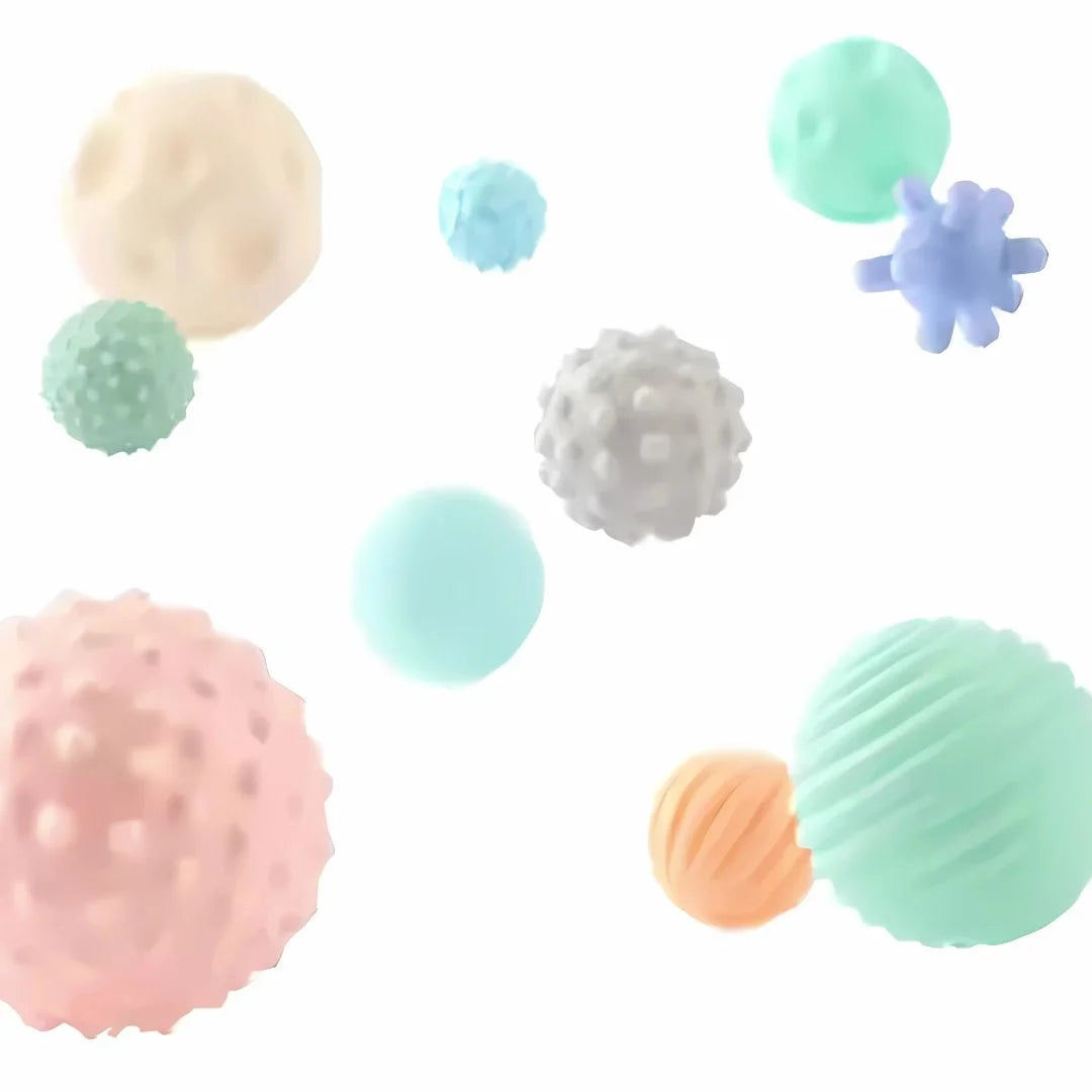 TactileOrbs – 6 Strukturierte Sensorikbälle für Babys ab 6 Monaten