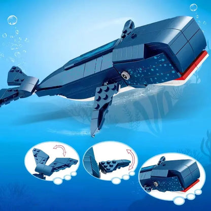 AquaBricks – Ozean Tier Bausteine Set für Kinder ab 6 Jahren