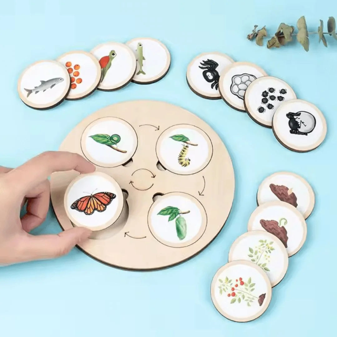 NatureNest™ – Holzpuzzle für Kinder ab 3+ – Fördert Kognitive Fähigkeiten