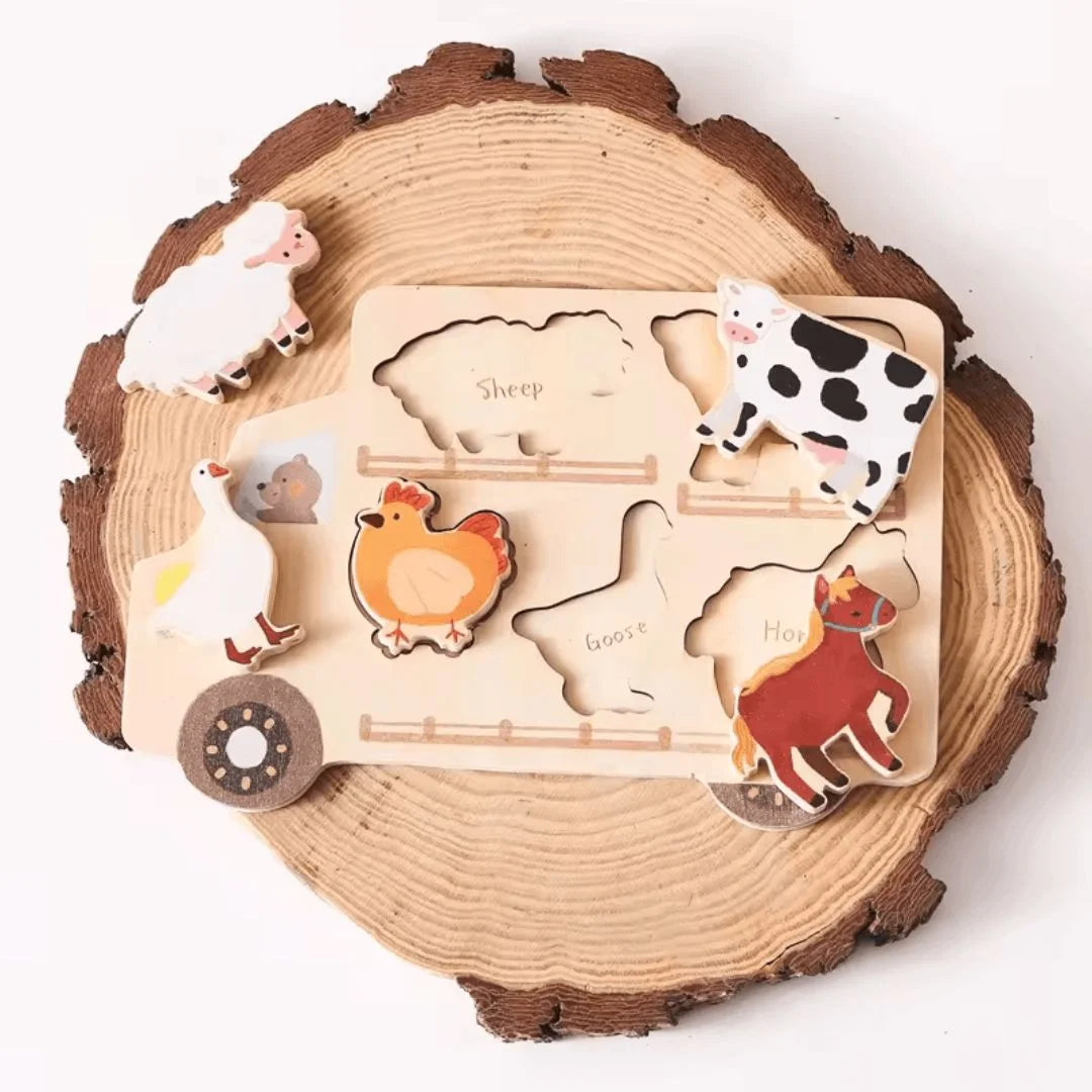 WoodQuest™ – Holzpuzzle für Kinder ab 3+ – Fördert Problemlösungsfähigkeiten