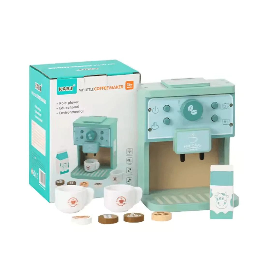 TinyBrew™ – Holz-Kaffeeset für Kinder ab 3+ – Fördert Fantasievolles Spielen