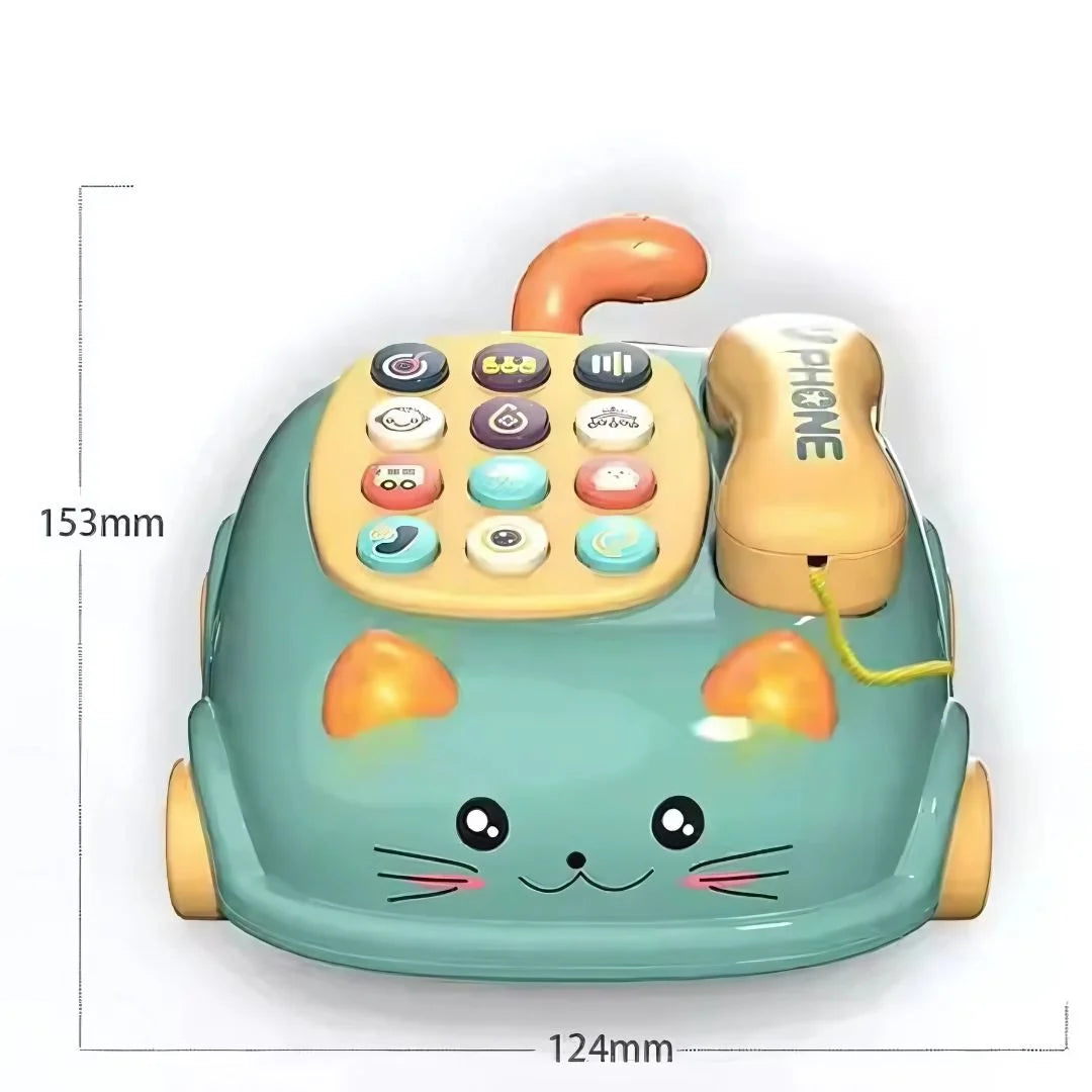 KittyDial – Musikalisches Babytelefon zum Ziehen – Motorik & Spielspaß – Ab 1 Jahr