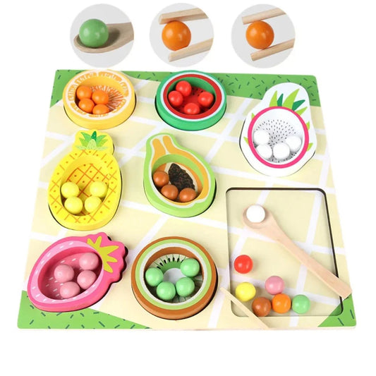 FruityMatch – Holz Obst Sortierspiel 3+