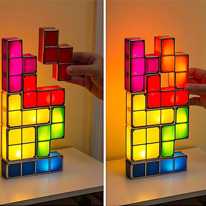 PixelGlow – Stapelbare Tetris Nachtlicht Kinder 6+