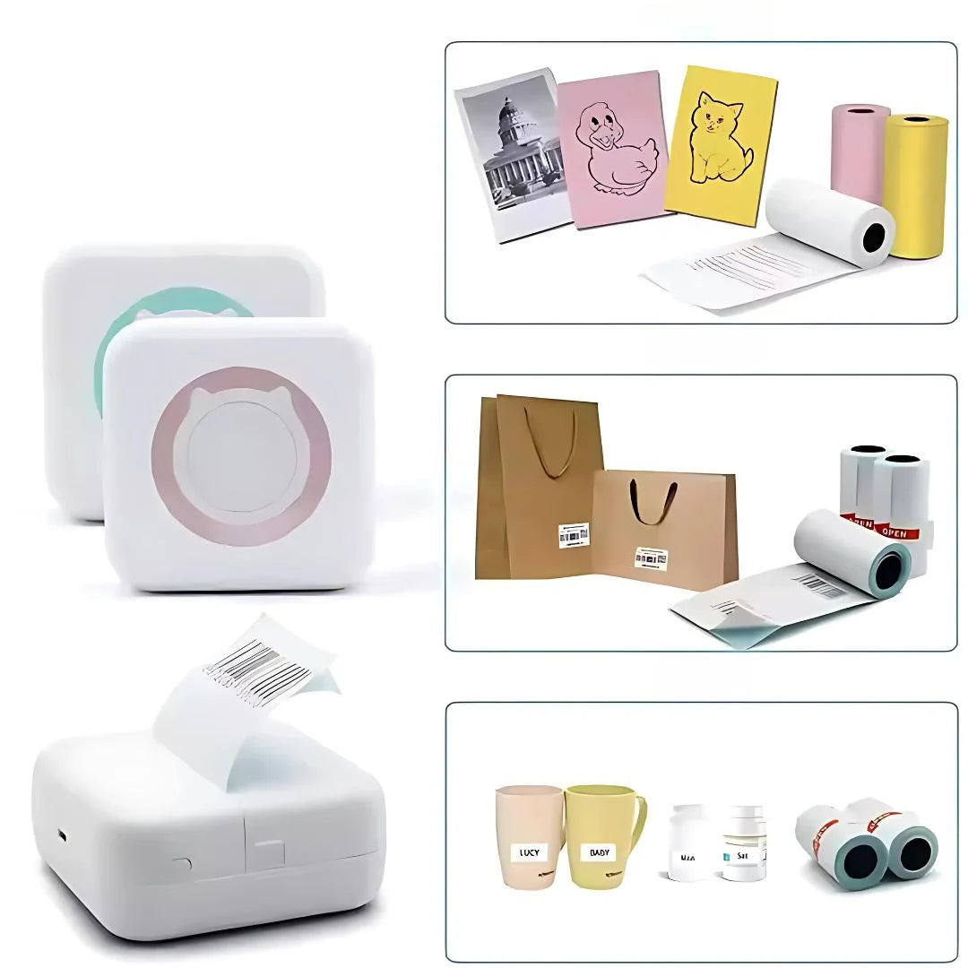 SnapBot™ – Kinder Bluetooth Sofortbild Drucker ab 6 Jahren | Thermodruck Knips & Druck