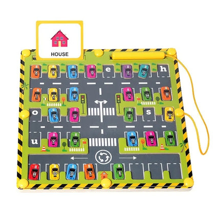 AlphabetAdventure - Magnetisches Alphabet Labyrinth Montessori