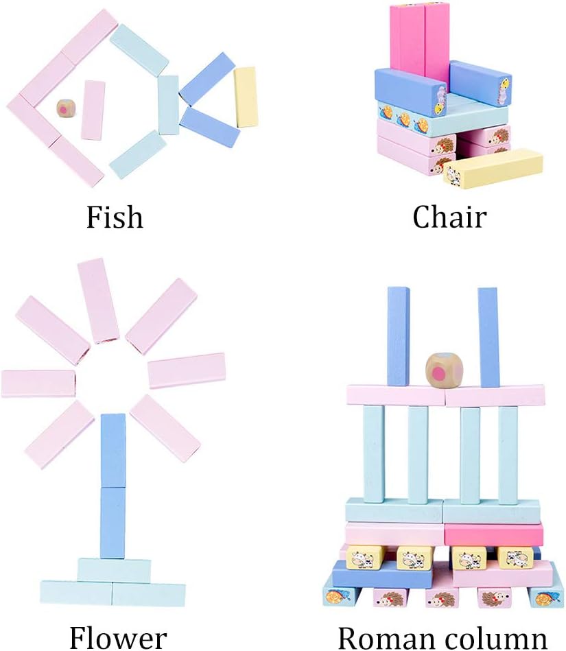 TimberTumble – Holzstapelspiel für Kinder ab 3 Jahren – Fördert Gleichgewicht und motorische Fähigkeiten