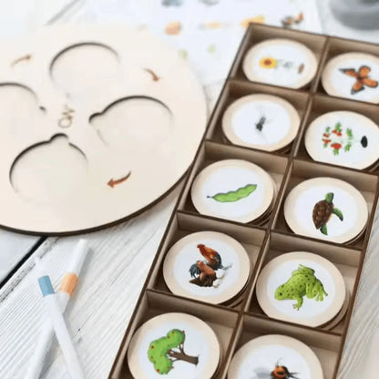 NatureNest™ – Holzpuzzle für Kinder ab 3+ – Fördert Kognitive Fähigkeiten