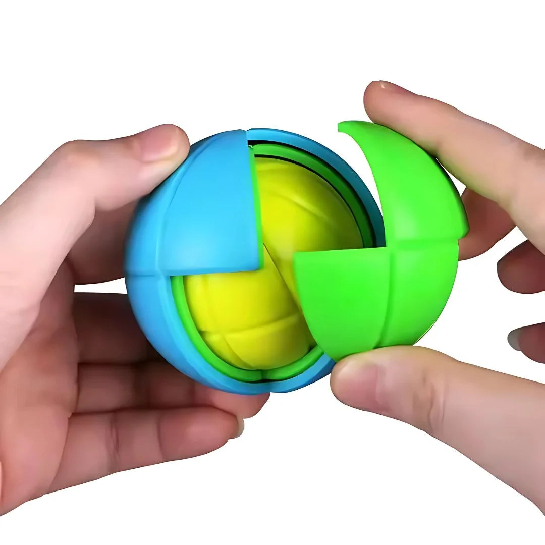 PuzzleBall – Bunter 3D Denksport Puzzle für Kinder ab 6 Jahren – Fördert Logisches Denken & Feinmotorik
