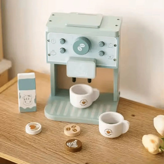 TinyBrew™ – Holz-Kaffeeset für Kinder ab 3+ – Fördert Fantasievolles Spielen