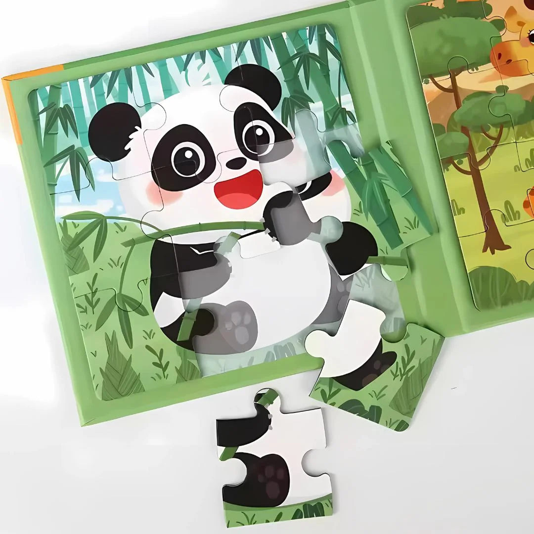 MagniPals – Magnetisches Puzzle-Buch mit Tieren & Fahrzeugen Ab 3 Jahren