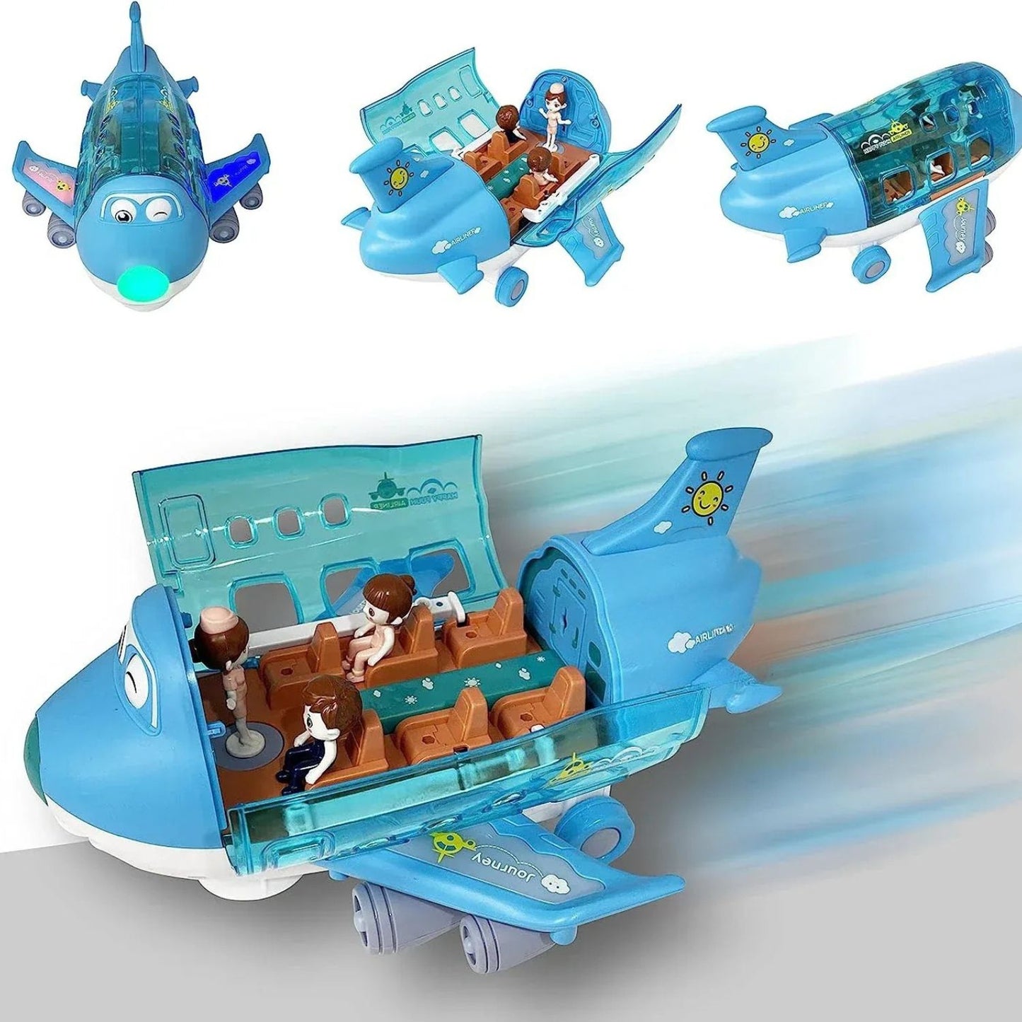 PilotWhiz – Rollendes Spielzeugflugzeug für Kinder ab 2 Jahren – Fördert fantasievolles Rollenspiel & Feinmotorik