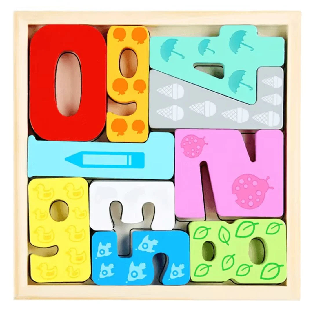 ShapeNest™ – Holzform-Sortierpuzzle für Kinder ab 3+ – Fördert Feinmotorik
