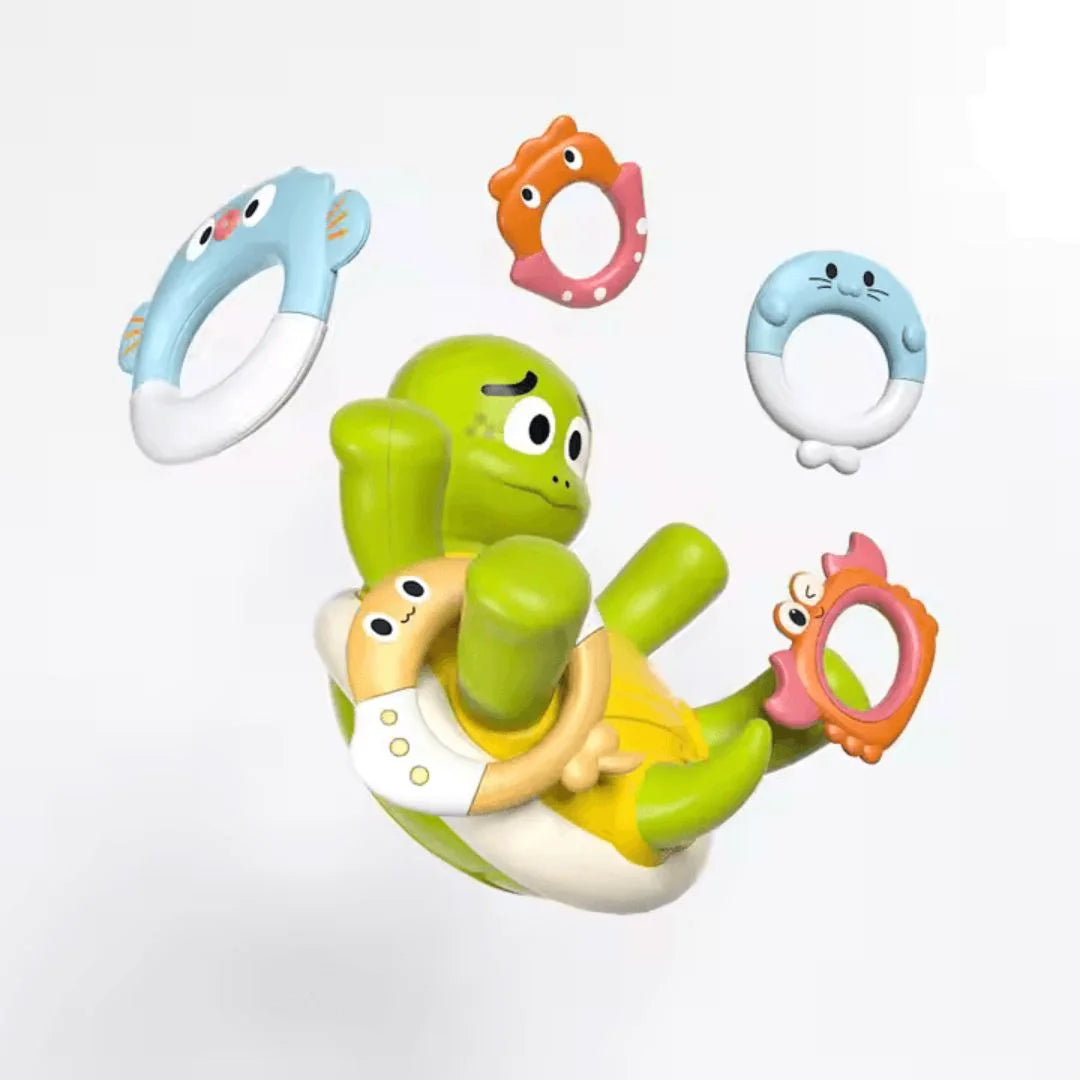 SplashWhirl™ – Wasserspielzeug Schildkröte für Kinder ab 3+ – Fördert Badespaß