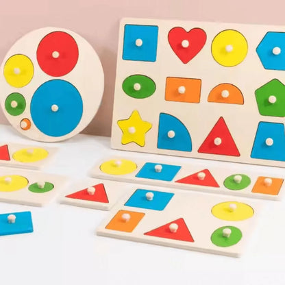 GeoPlay™ – Geometrisches Puzzle für Kinder ab 3+ – Fördert Räumliche Fähigkeiten