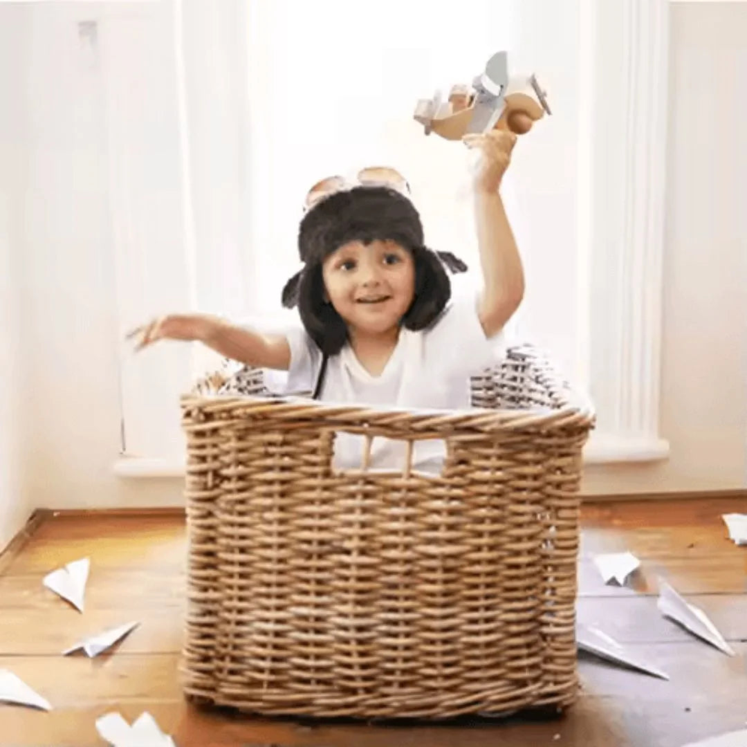 SkyCraft™ – Holzflugzeug-Spielzeug für Kinder ab 3+ – Fördert Kreativität und Motorik