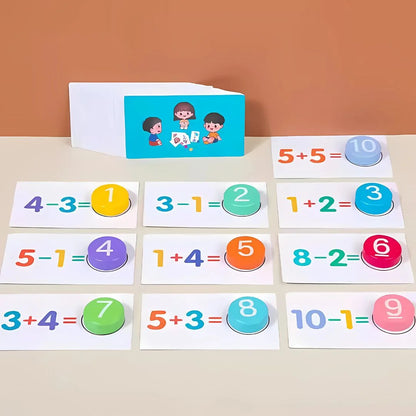 CountCaps Holz Zähl- & Rechenset für Kinder – Spielerisch Rechnen – Ab 4 Jahren