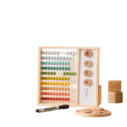 WoodWhiz™ – Holzabacus für Kinder ab 3+ – Fördert Zählfähigkeiten