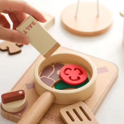TinyCooks™ – Holzspielküche für Kinder ab 3+ – Fördert Fantasievolles Spiel