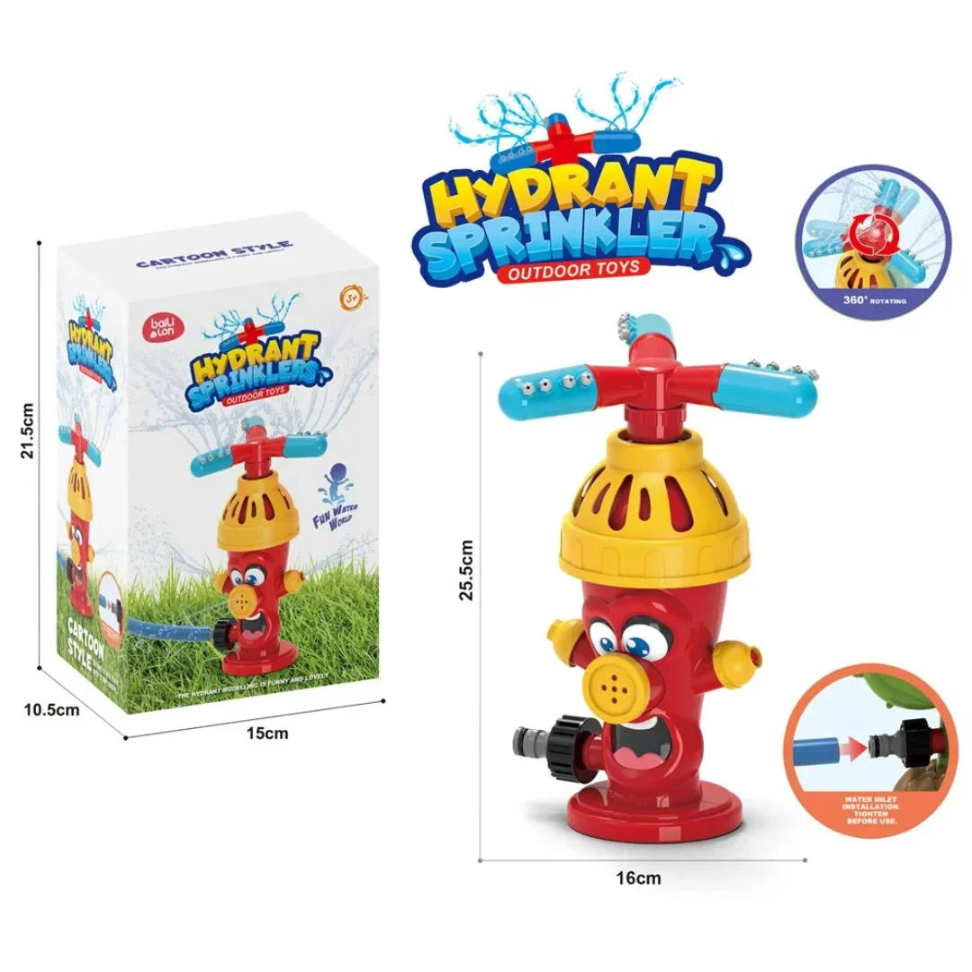 AquaSprout™ – Cartoon Hydrant Wasserbrunnen für Kinder ab 3+ – Fördert Draußenspiel