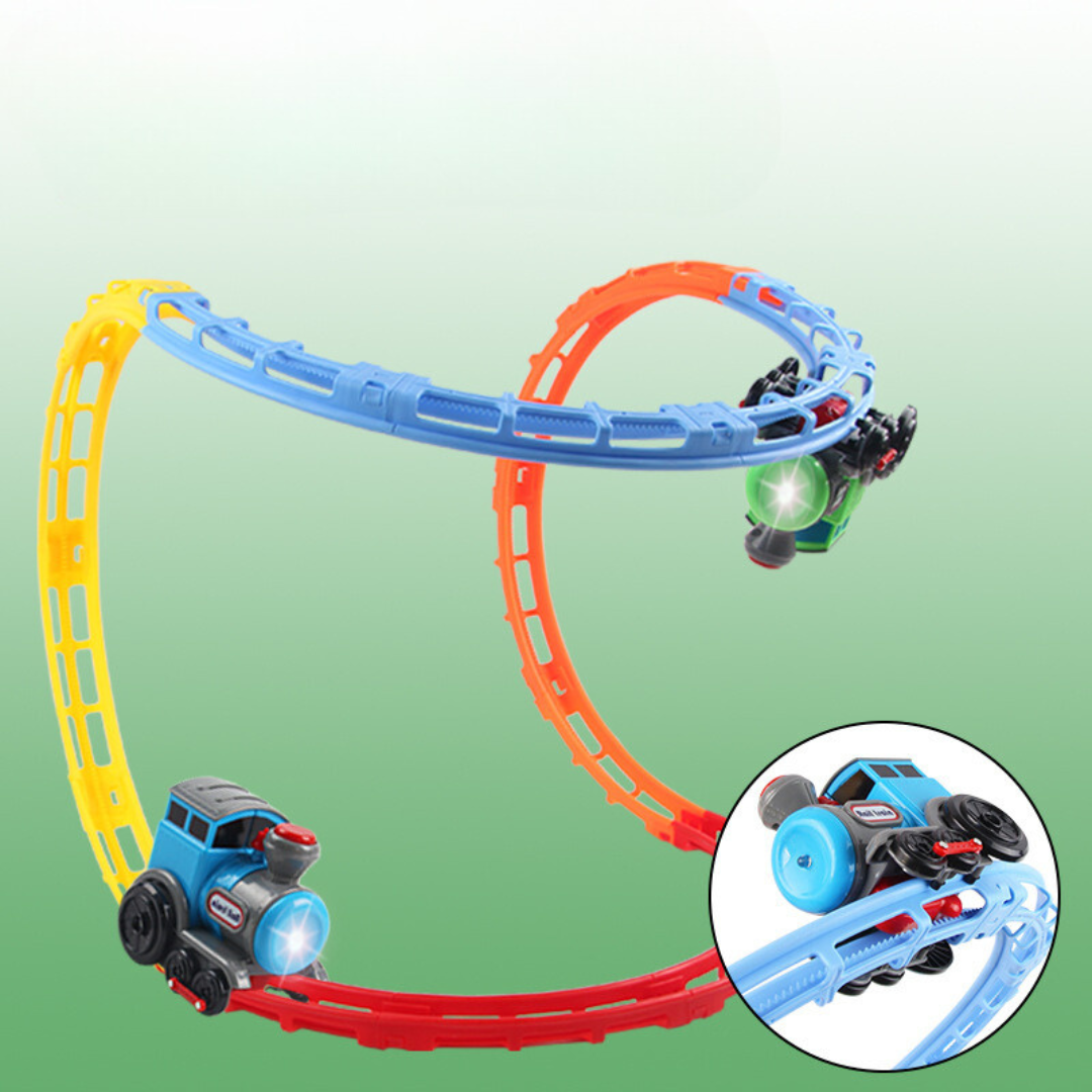RailRush - Interaktives Spielzeug-Lokomotiv-Set mit Lichtern und Geräuschen
