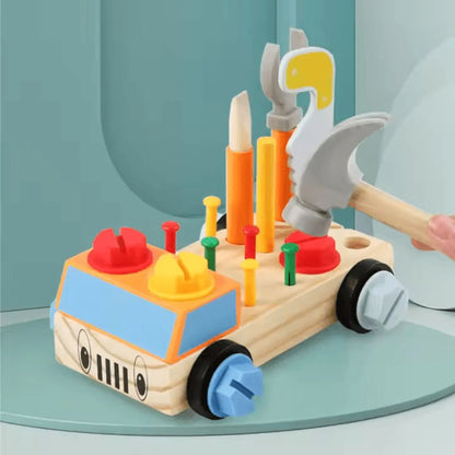 TinyTinker™ – Montessori Holzschraubbrett für Kinder ab 3+ – Fördert Feinmotorik