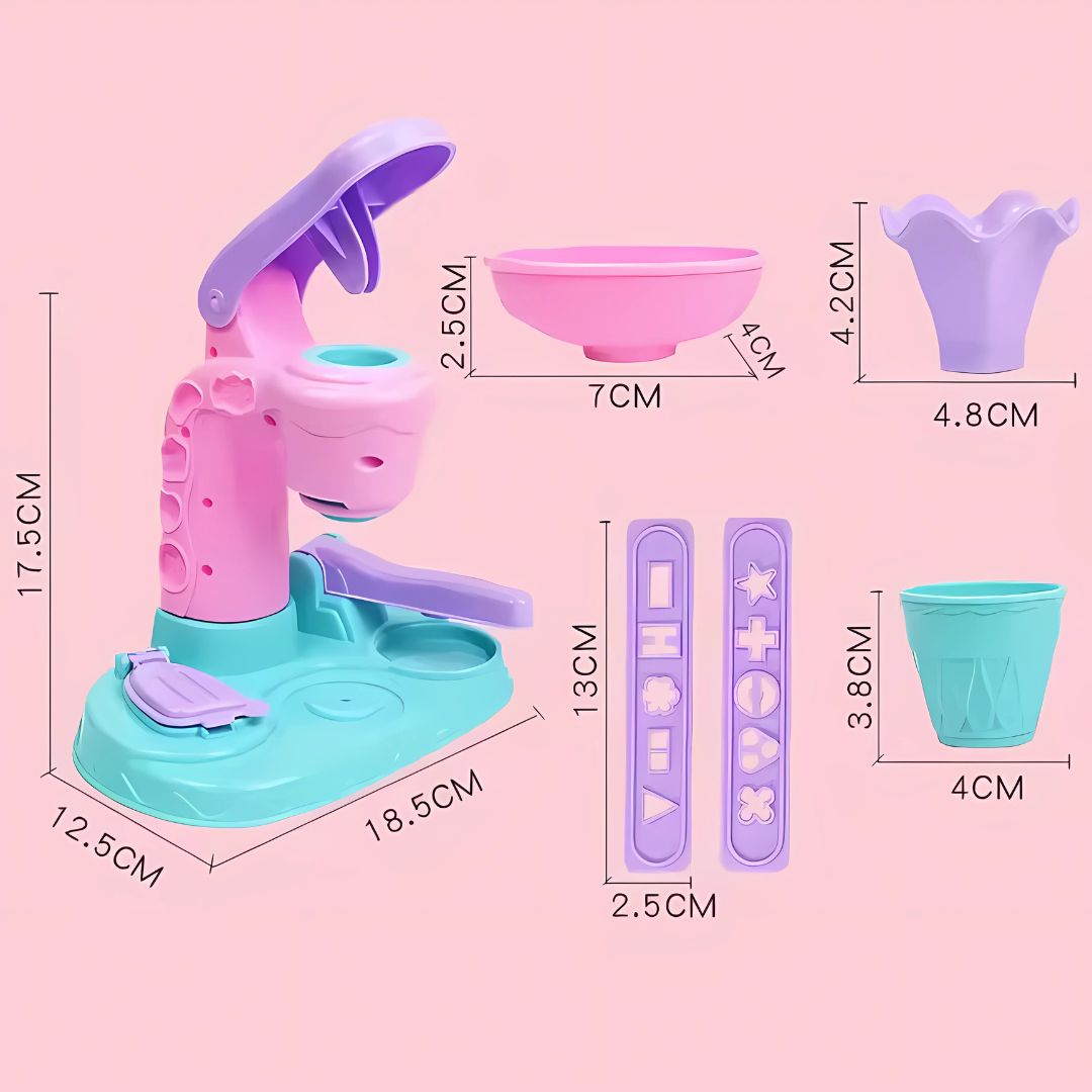 ScoopMold™ – Eiscreme Knetmaschine Spielset für Kinder ab 4 Jahren