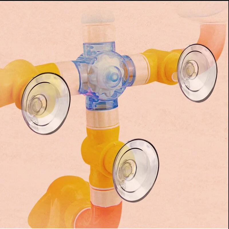 FountainFrolic – Leuchtendes Badebrunnen-Spielzeug für Kinder ab 18 Monaten – Weckt Wasserneugier & Sensorischen Spaß