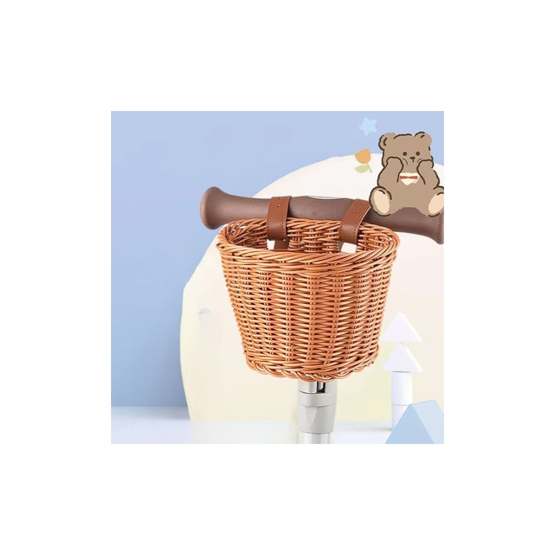 TrekTote – Geflochtener Fahrradkorb für Kinder ab 3 Jahren – Fördert das Spielen im Freien